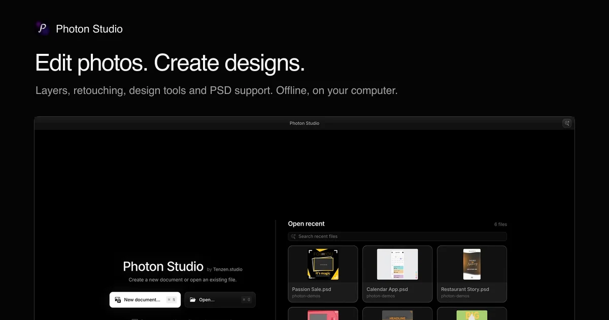 Photon Studio - Photoshop alternative
