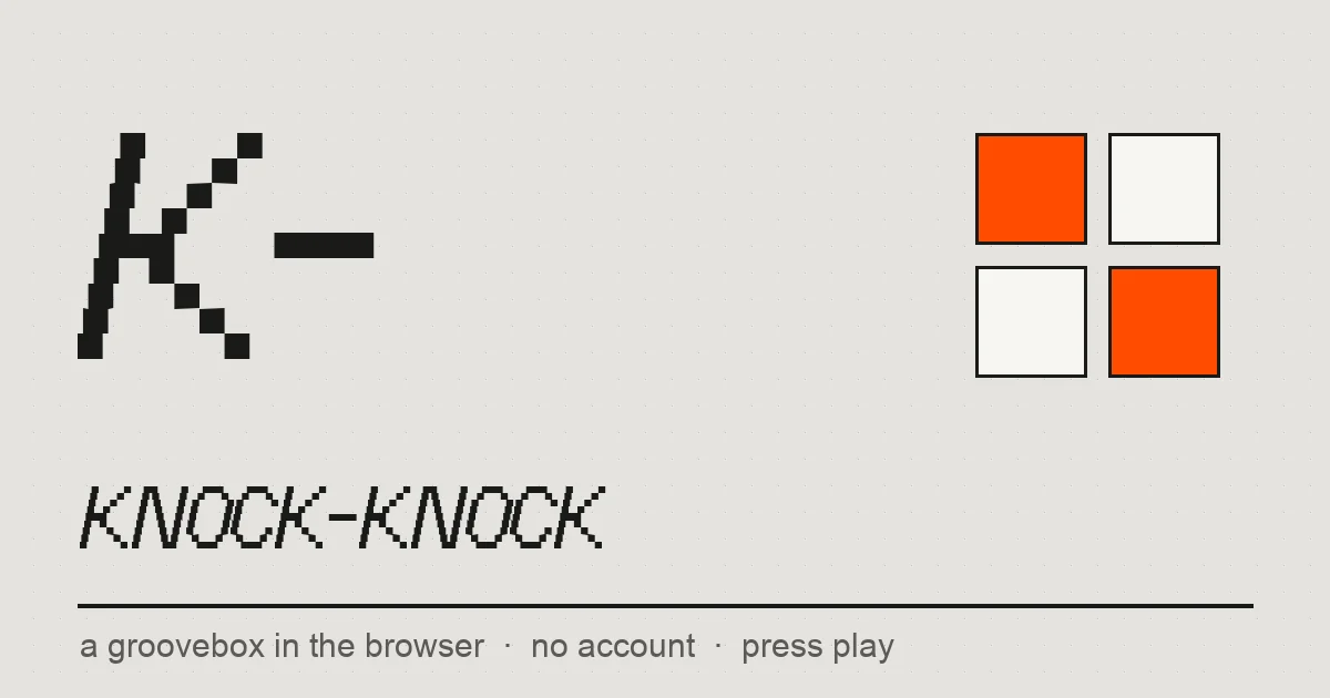 KNOCK-KNOCK groovebox