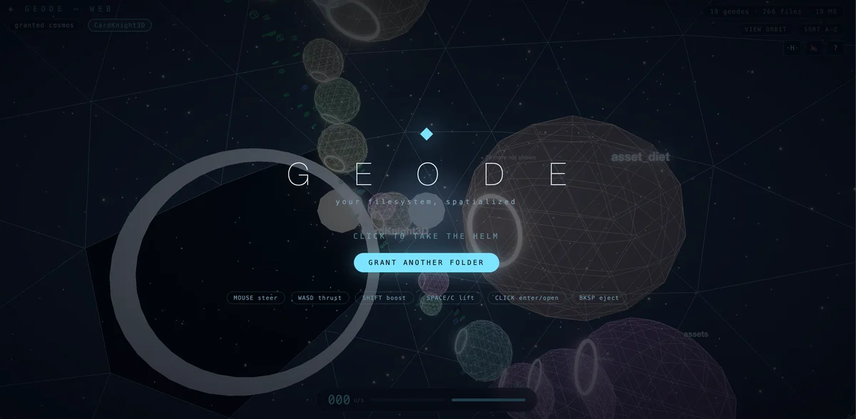 Geode - Non-Euclidian File Explorer