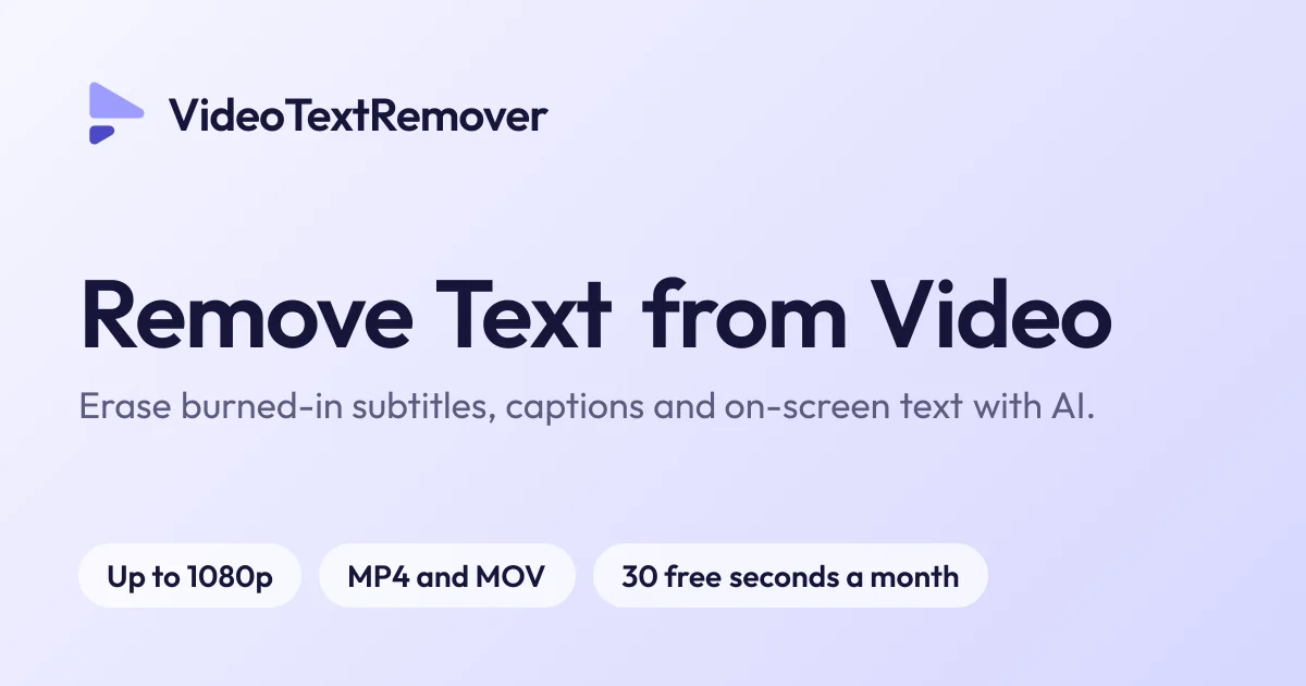 VideoTextRemover