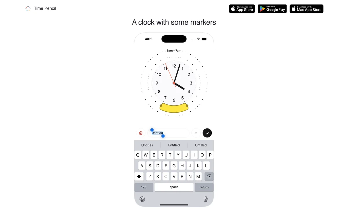 Time Pencil - Clock App