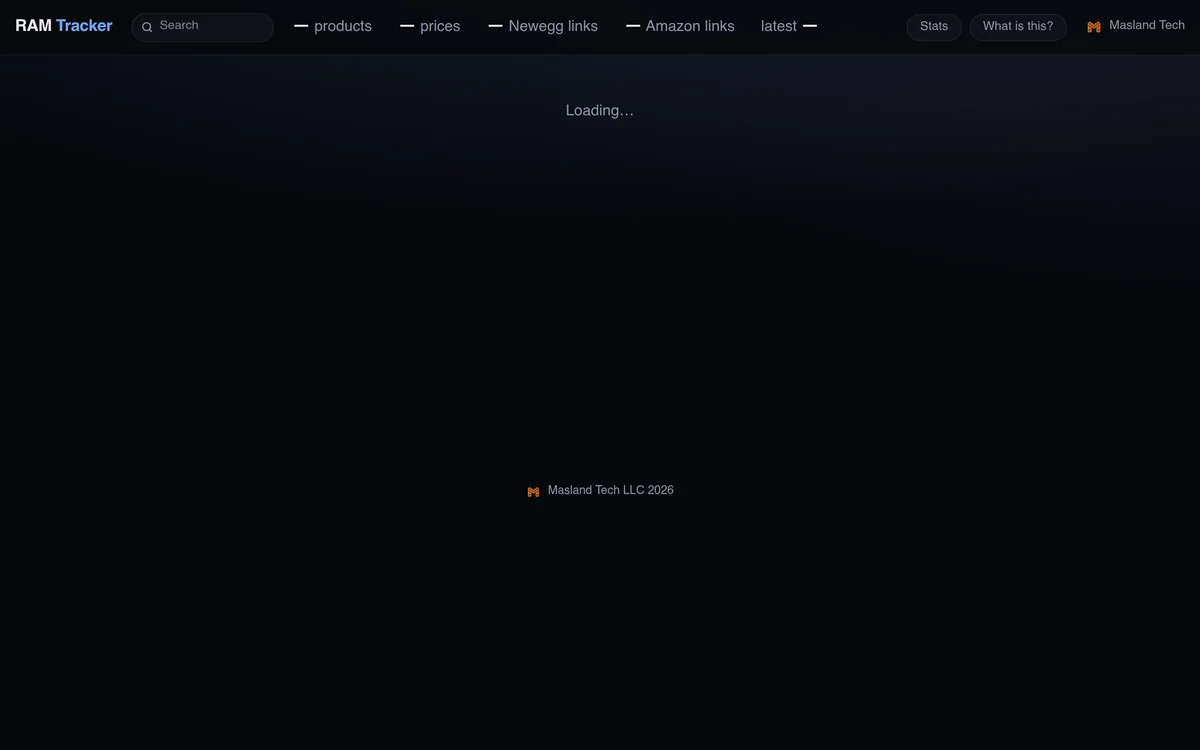 RAM Price Tracker